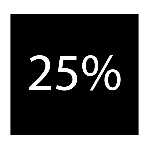 25%